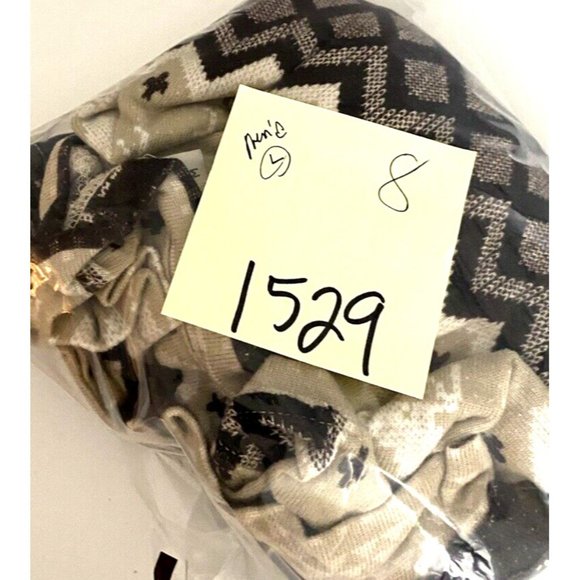 Mens Fair Isle Long Sleeve Pullover Shirt Top Cabin Fever Brown Sz:L Polyester - Picture 11 of 11